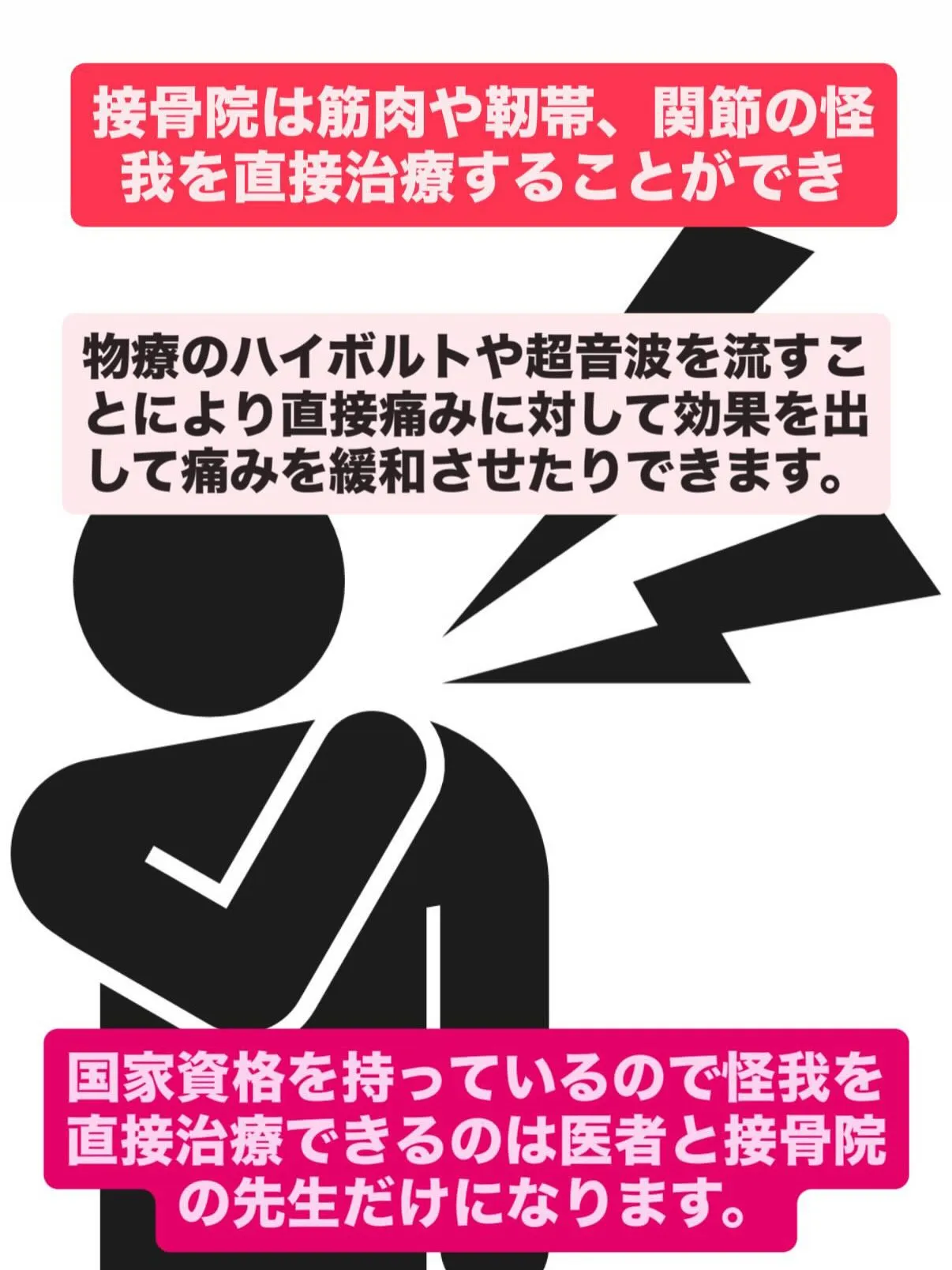 接骨院と整体院の違い🤗
